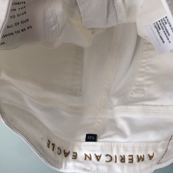 American Eagle Men’s Distressed Flex White Jeans 29X30 - Picture 6 of 7